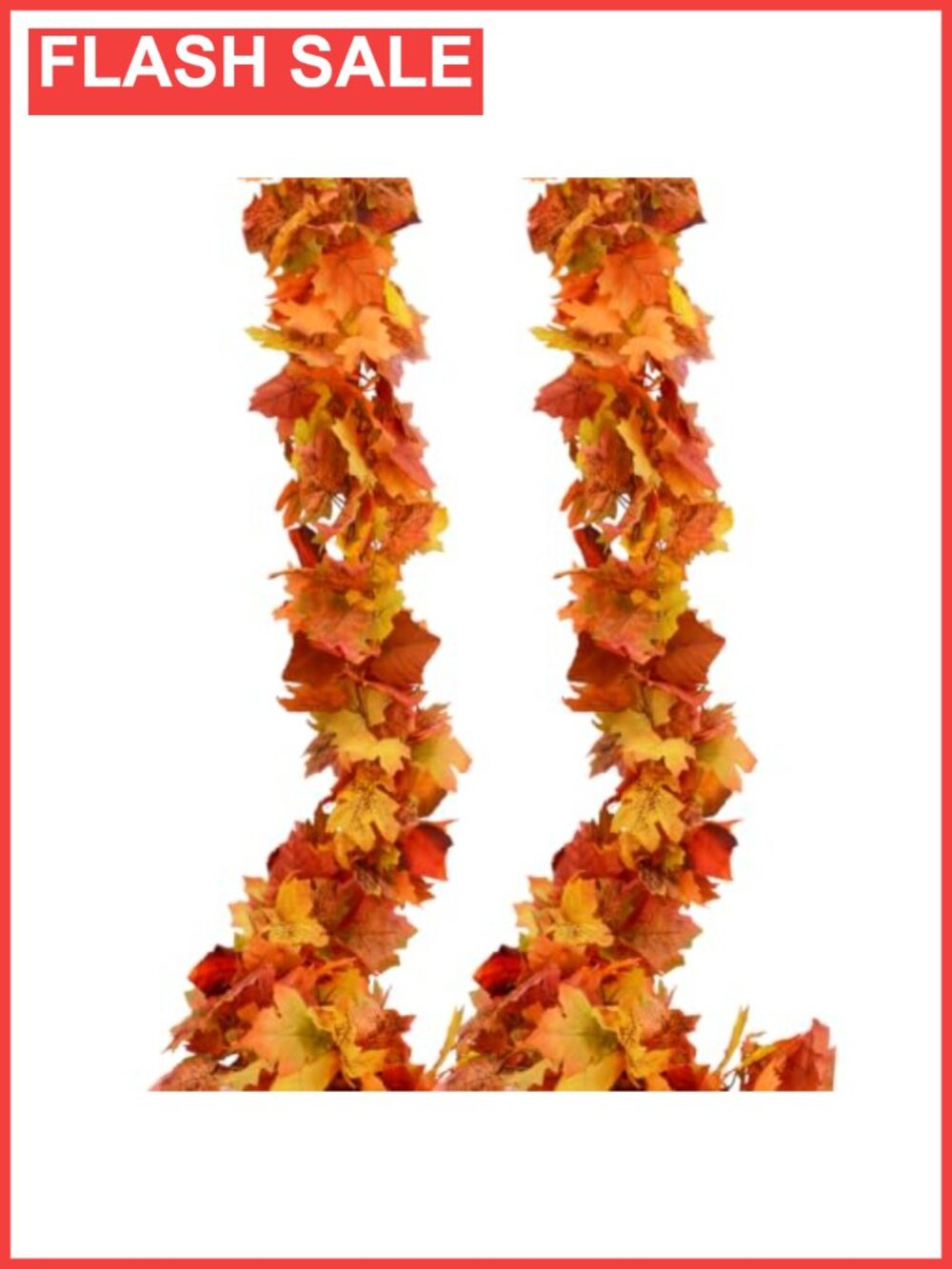 Artificial Maple Leaf Fall Garland 6 Ft Hanging Vine Thanksgiving Decor